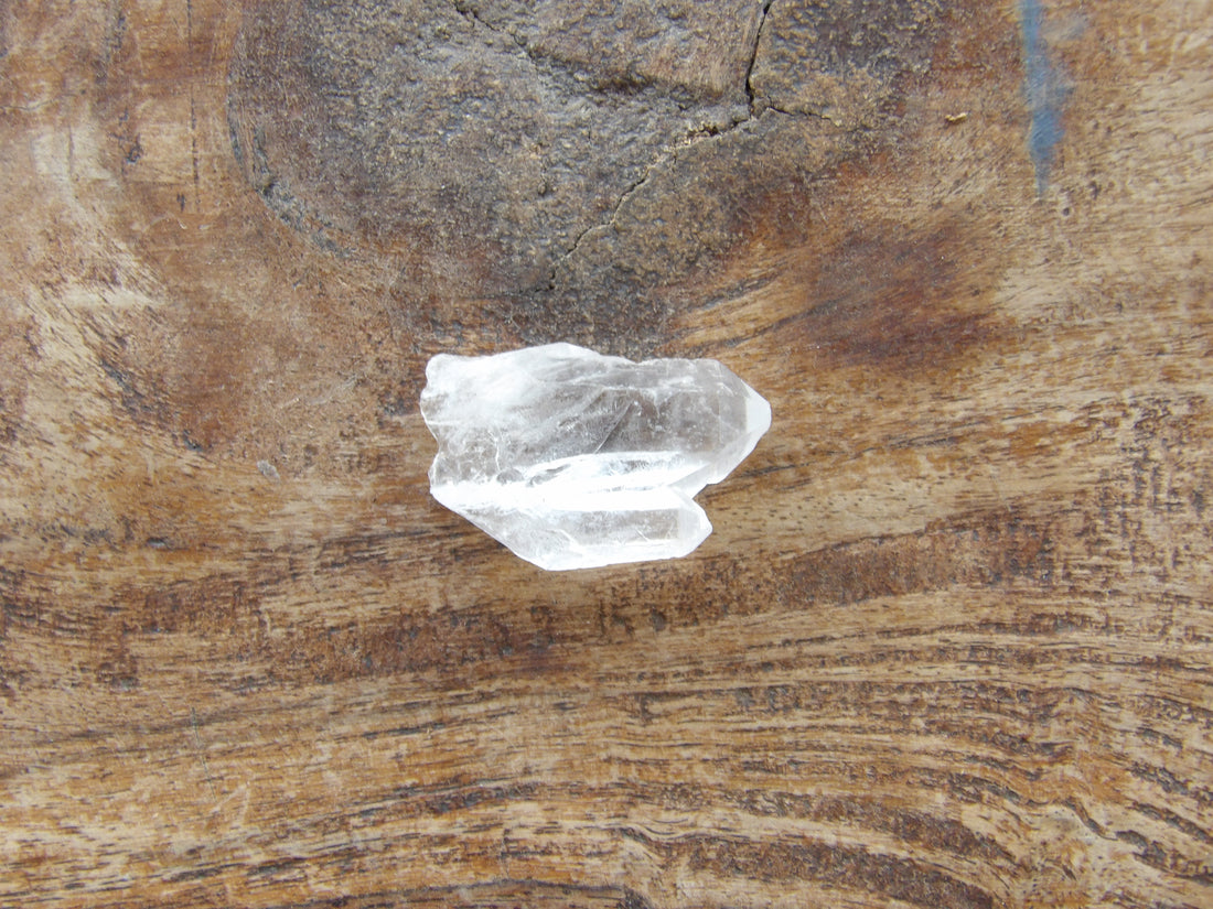 Natural twin clear quartz crystal point healing stone Series 4