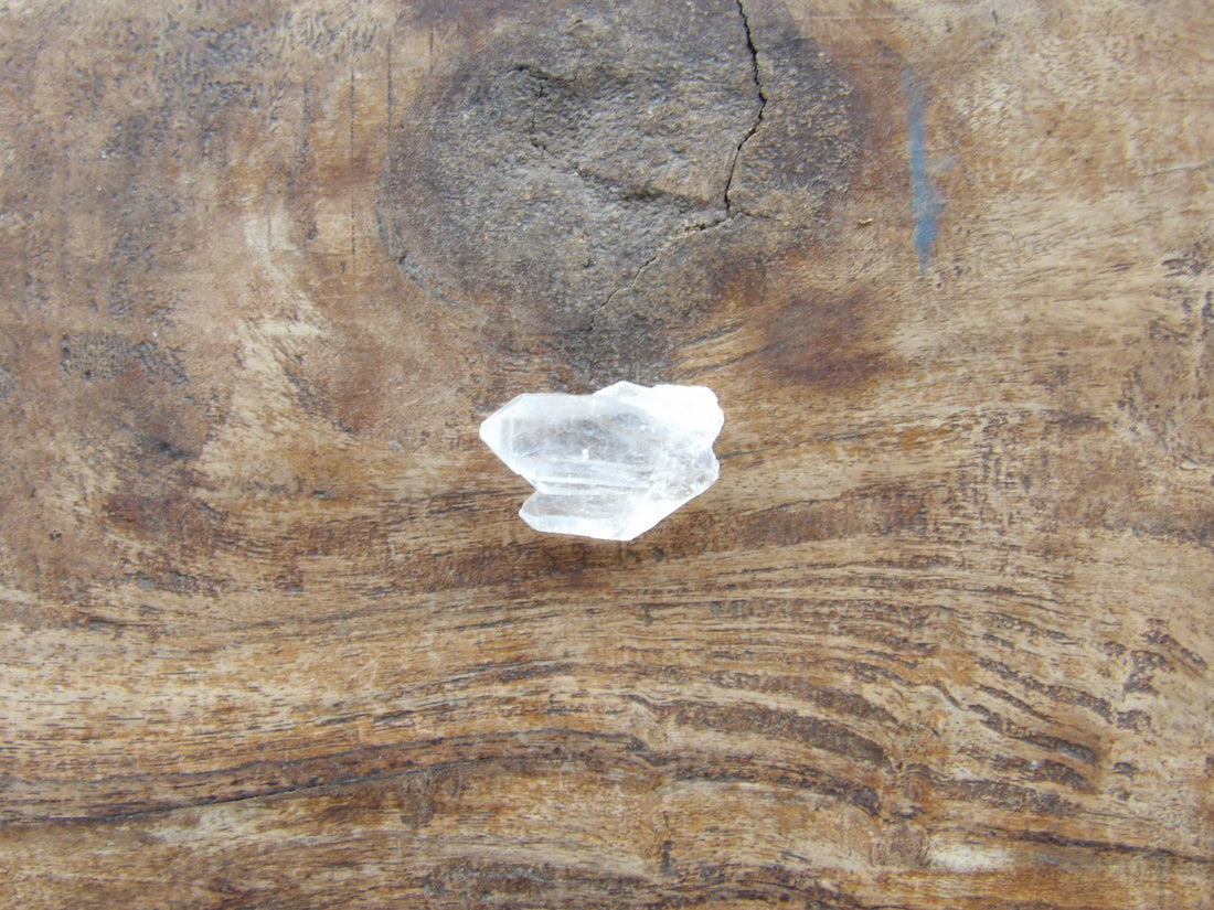 Twin clear quartz crystal point healing stone Series 4