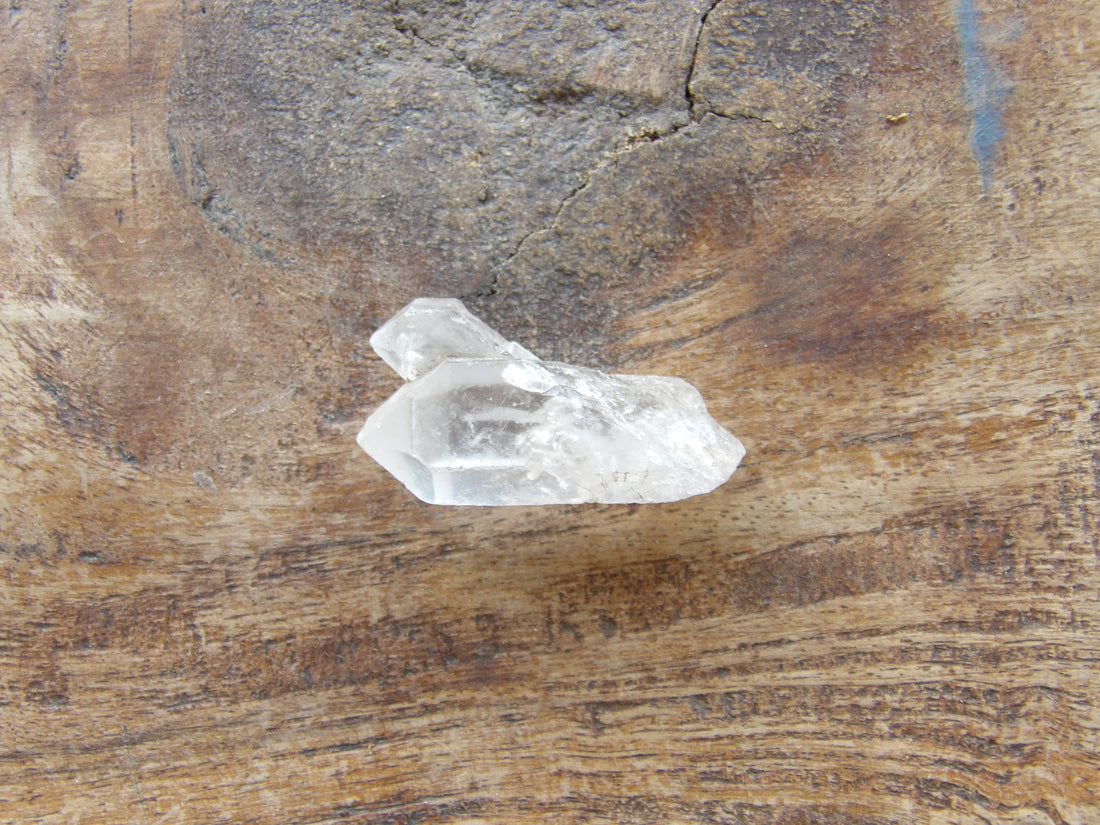 Sedona charged twin quartz point natural formation