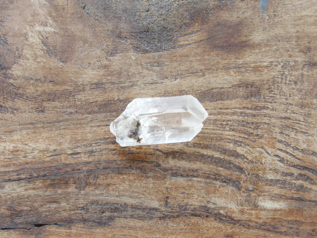 Naturally formed twin clear quartz point spiritual crystal Sedona charge