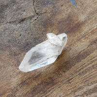 Raw clear quartz point energetic crystal Sedona - companion formation