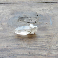 Natural raw companion clear quartz point energetic crystal Sedona