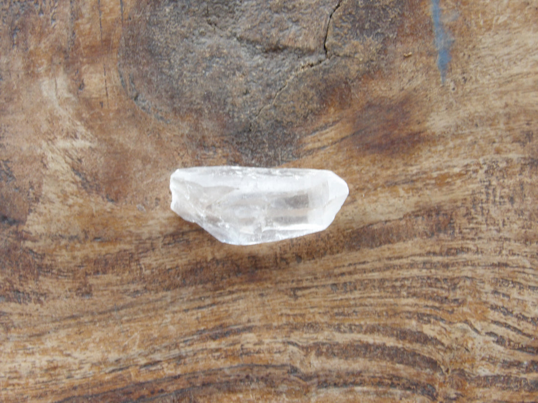Clear quartz point with natural facets Series 4