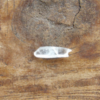 Tiny clear quartz crystal point for intention setting
