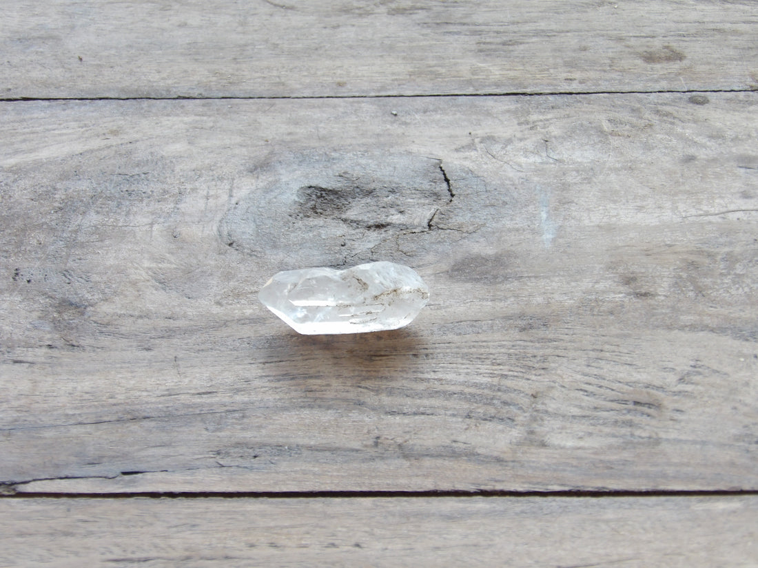 Clear quartz crystal point for intention setting