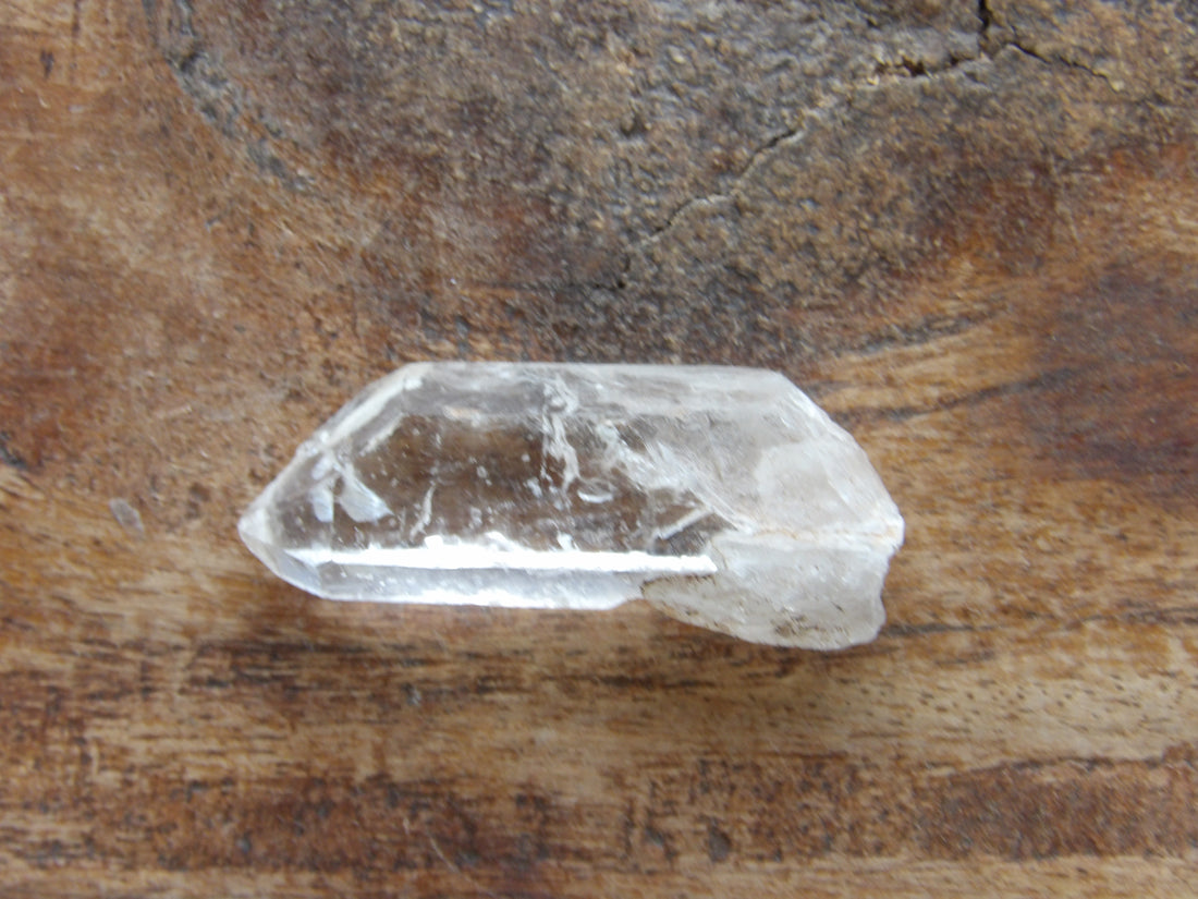 Clear quartz point for meditation Self Healed 