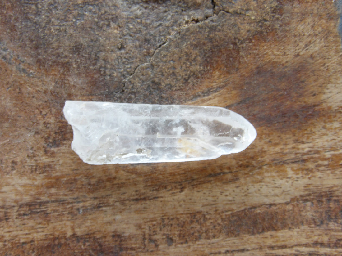 Clear quartz crystal point for intention setting