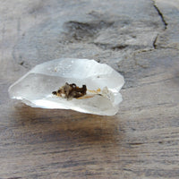 Clear quartz point unique formation