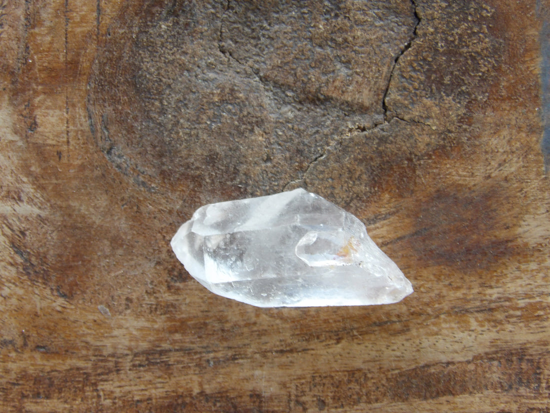 Natural companion quartz point