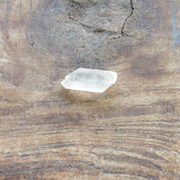 Pocket twin Clear quartz crystal point for intention setting