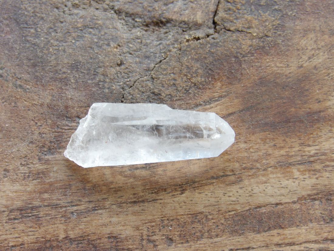 Sedona charged clear quartz point unique formation