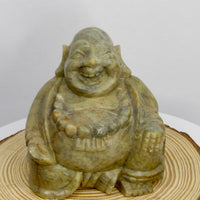 Hand-Carved Serpentine Laughing Buddha Statue | Choose Your Piece