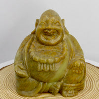 Hand-Carved Serpentine Laughing Buddha Statue | Choose Your Piece