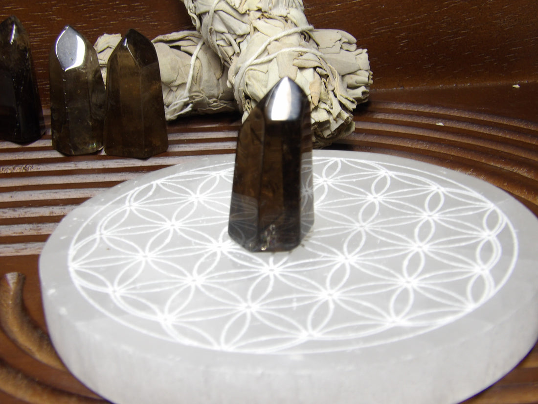 Smoky Quartz Points – Polished & Rough