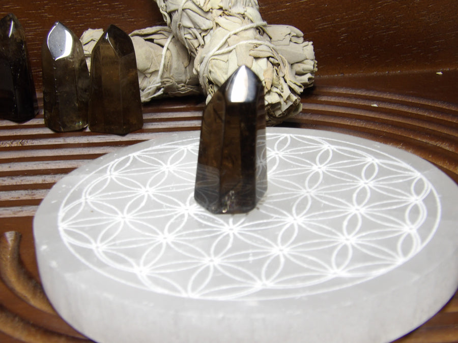 Smoky Quartz Points – Polished & Rough