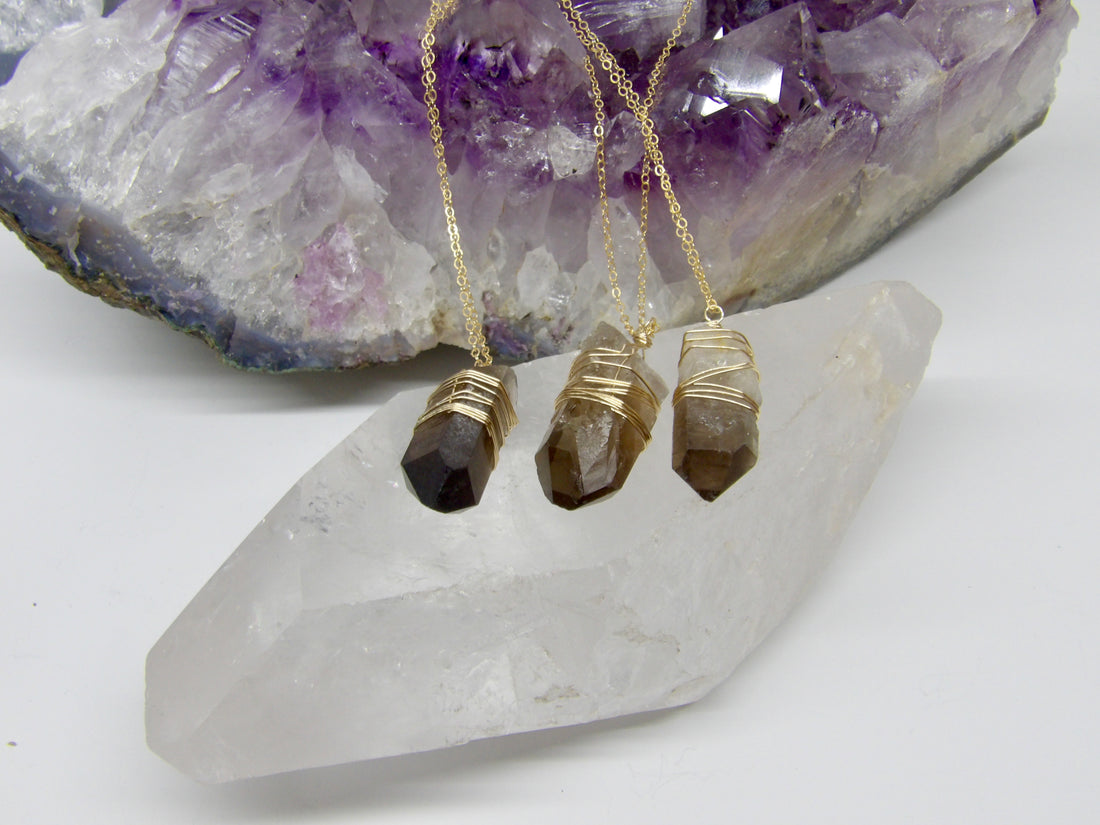 Smoky Quartz Point Necklace