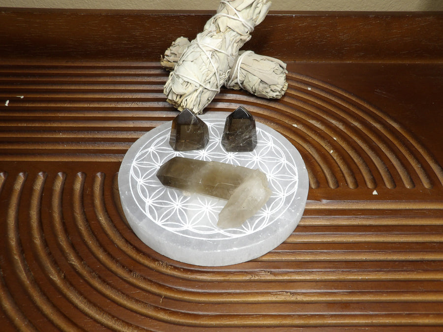 Smoky Quartz Points – Polished & Rough