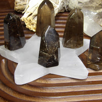 Smoky Quartz Points – Polished & Rough