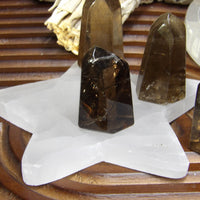 Smoky Quartz Points – Polished & Rough