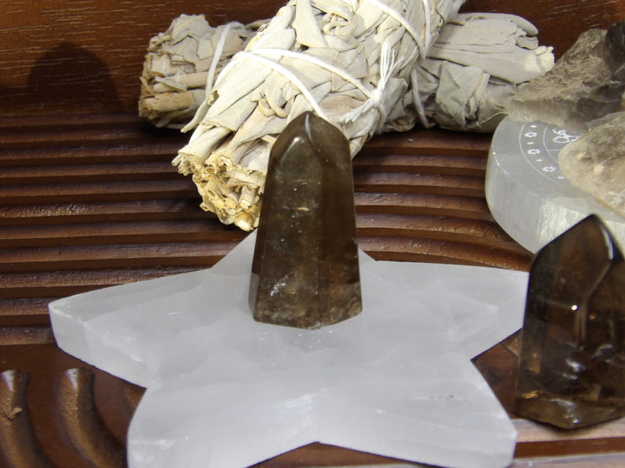 Smoky Quartz Points – Polished & Rough
