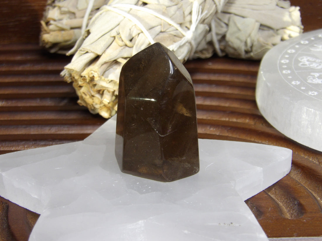 Smoky Quartz Points – Polished & Rough