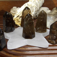 Smoky Quartz Points – Polished & Rough