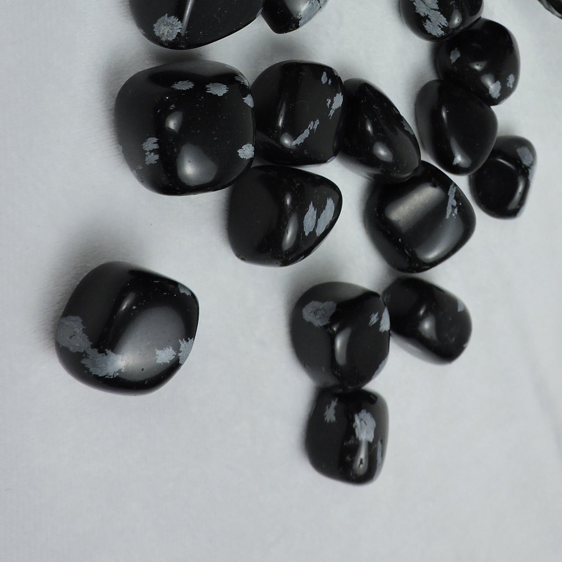 ✨ Polished Snowflake Obsidian Pocket Stones ✨