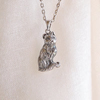 Sterling Silver Cat Pendant