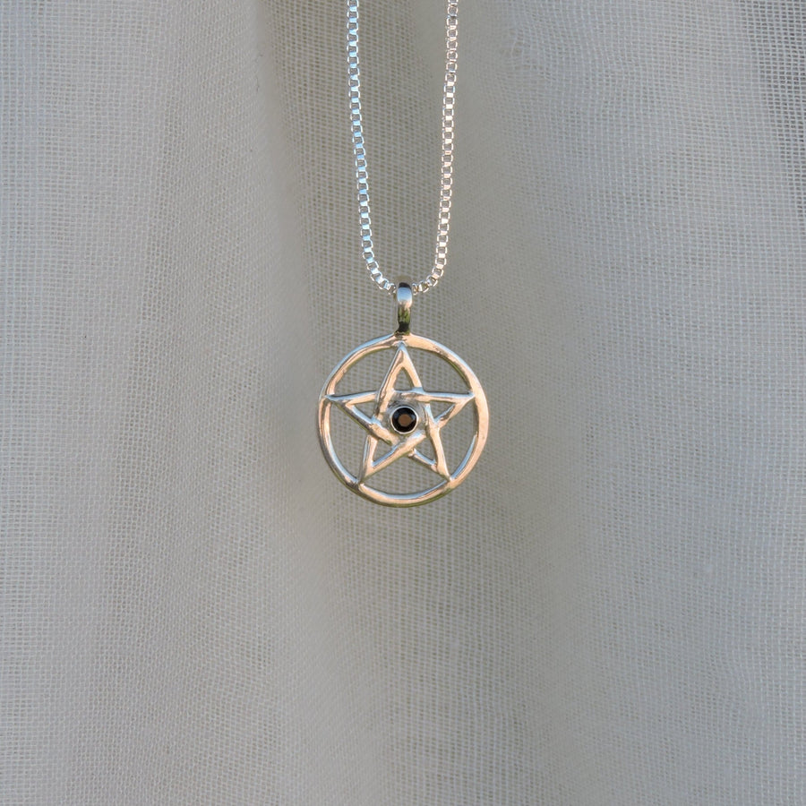 Moldavite Pentacle Pendant