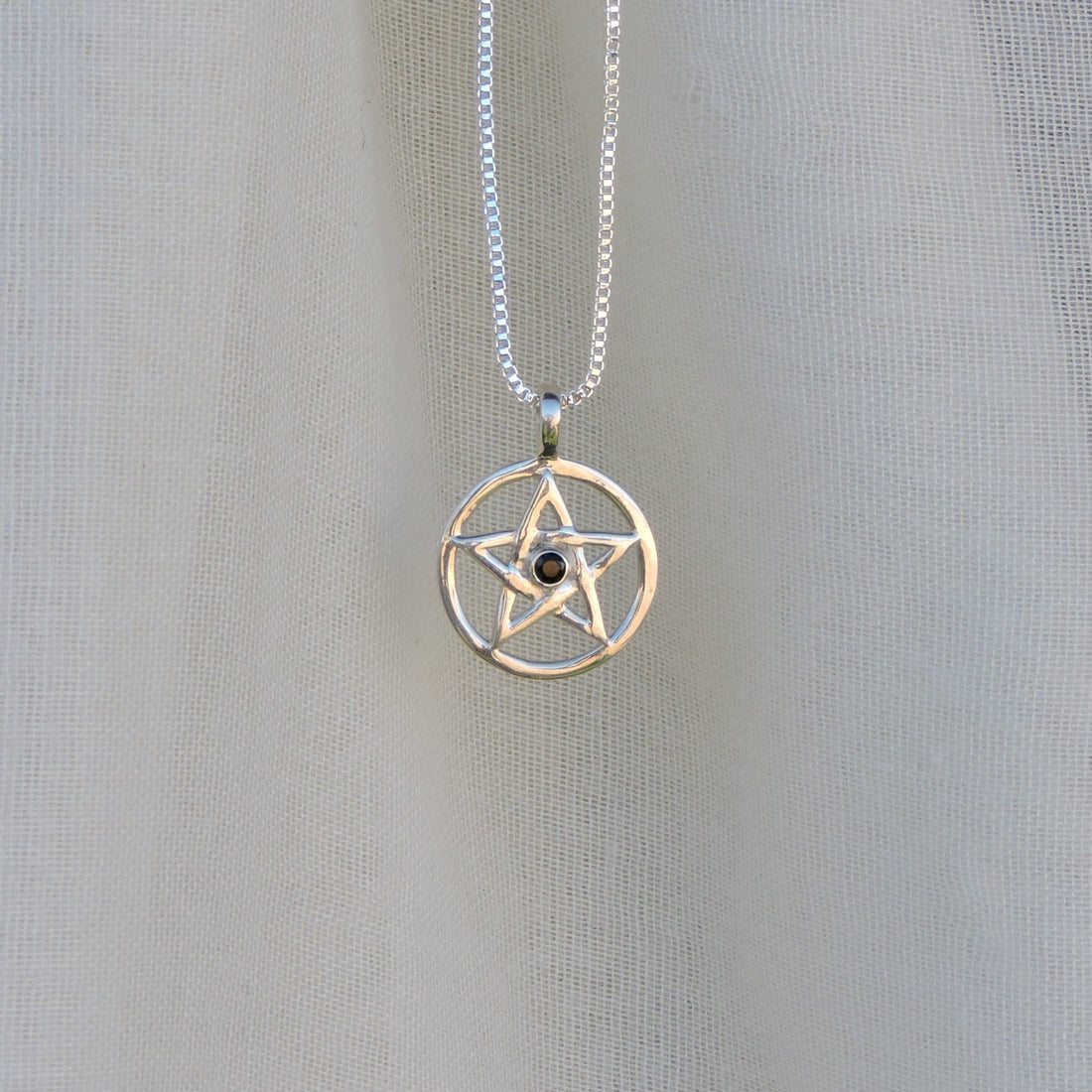 Moldavite Pentacle Pendant