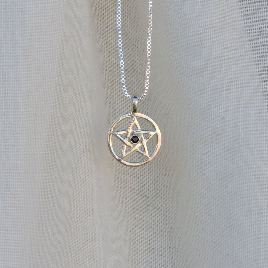 Moldavite Pentacle Pendant