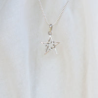 Small Sterling Silver Star Pendant