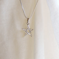 Small Sterling Silver Star Pendant