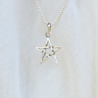 Small Sterling Silver Star Pendant