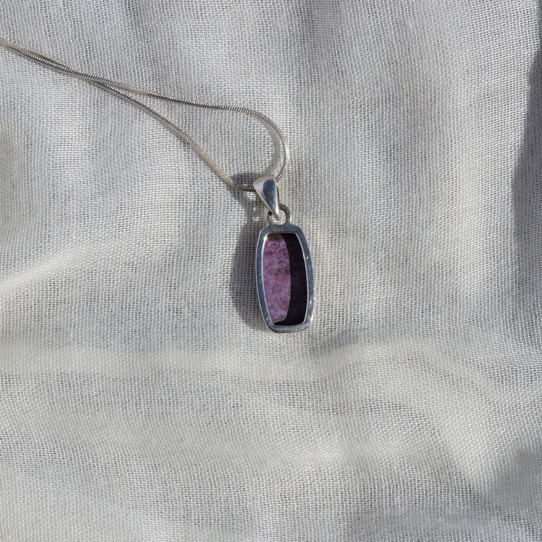 Sugilite - All Purple Rectangle Pendant