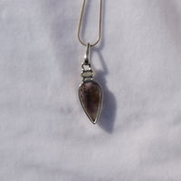 Super 7 and Herkimer Diamond Pendant