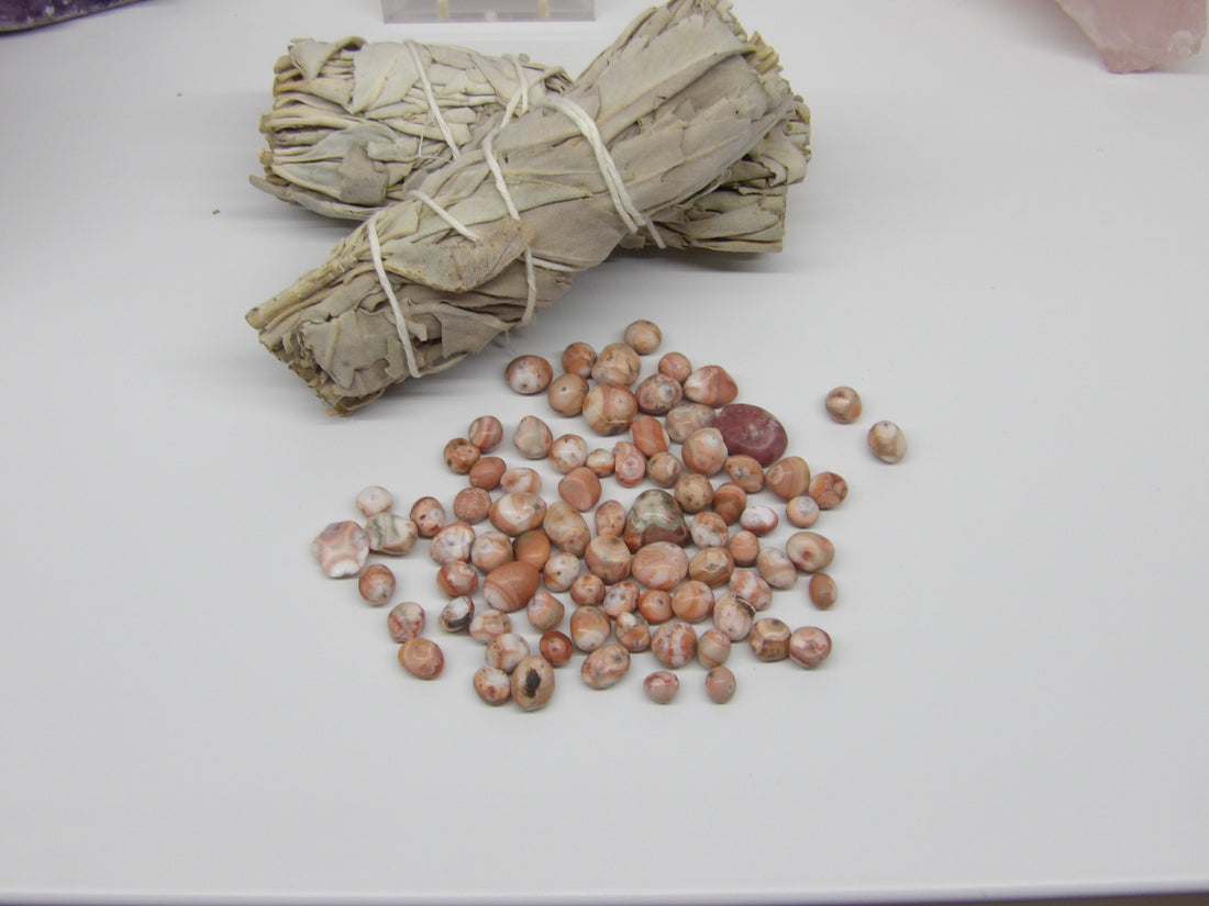 pastel thomsonite healing crystal