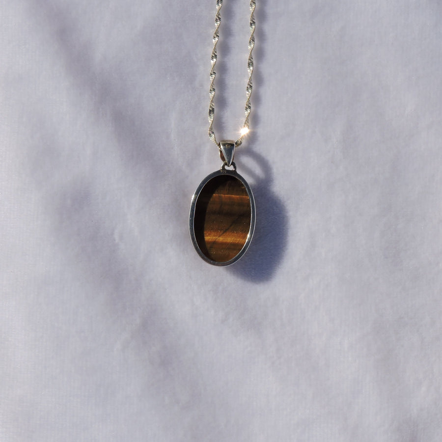 Tiger's Eye Oval Pendant