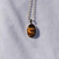 Tiger's Eye Oval Pendant