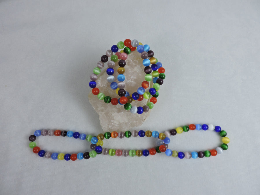 Multi-Colored 3 Strand Bracelet (Price Per Piece)