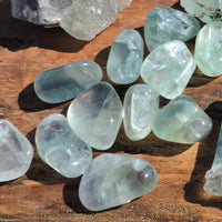 Tumbled Green Fluorite - 2 Sizes (Large and Small)