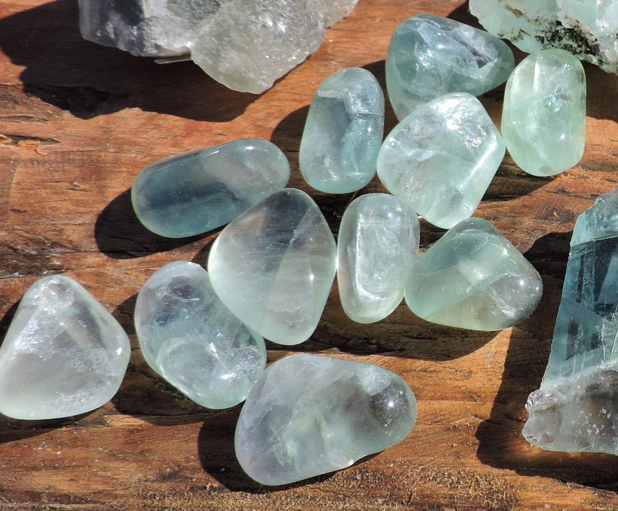 Tumbled Green Fluorite - 2 Sizes (Large and Small)