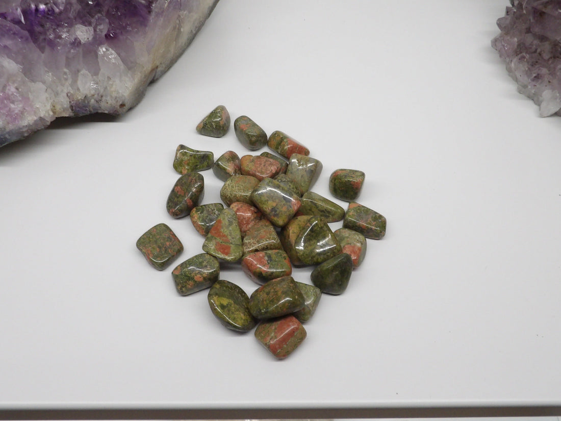 Unakite stone for balance and healing