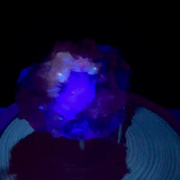 Calcite on Purple Fluorite — Balochistan, Pakistan