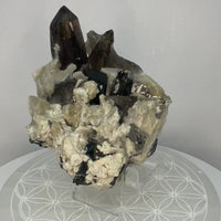 Smoky Quartz & Aegerine Specimen on Matrix – Malawi