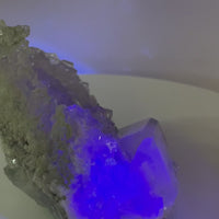 Glassy Fluorite Crystal from Inner Mongolia, China | Freestanding UV Reactive Display Piece | 163g