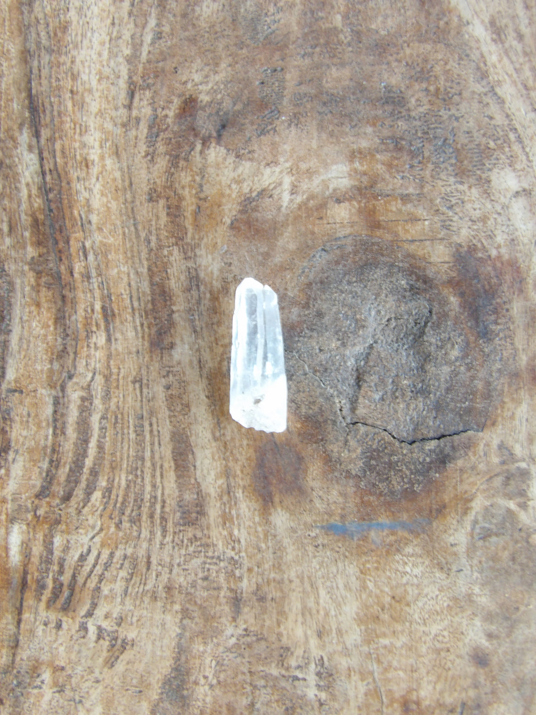 Clear quartz crystal point for intention setting