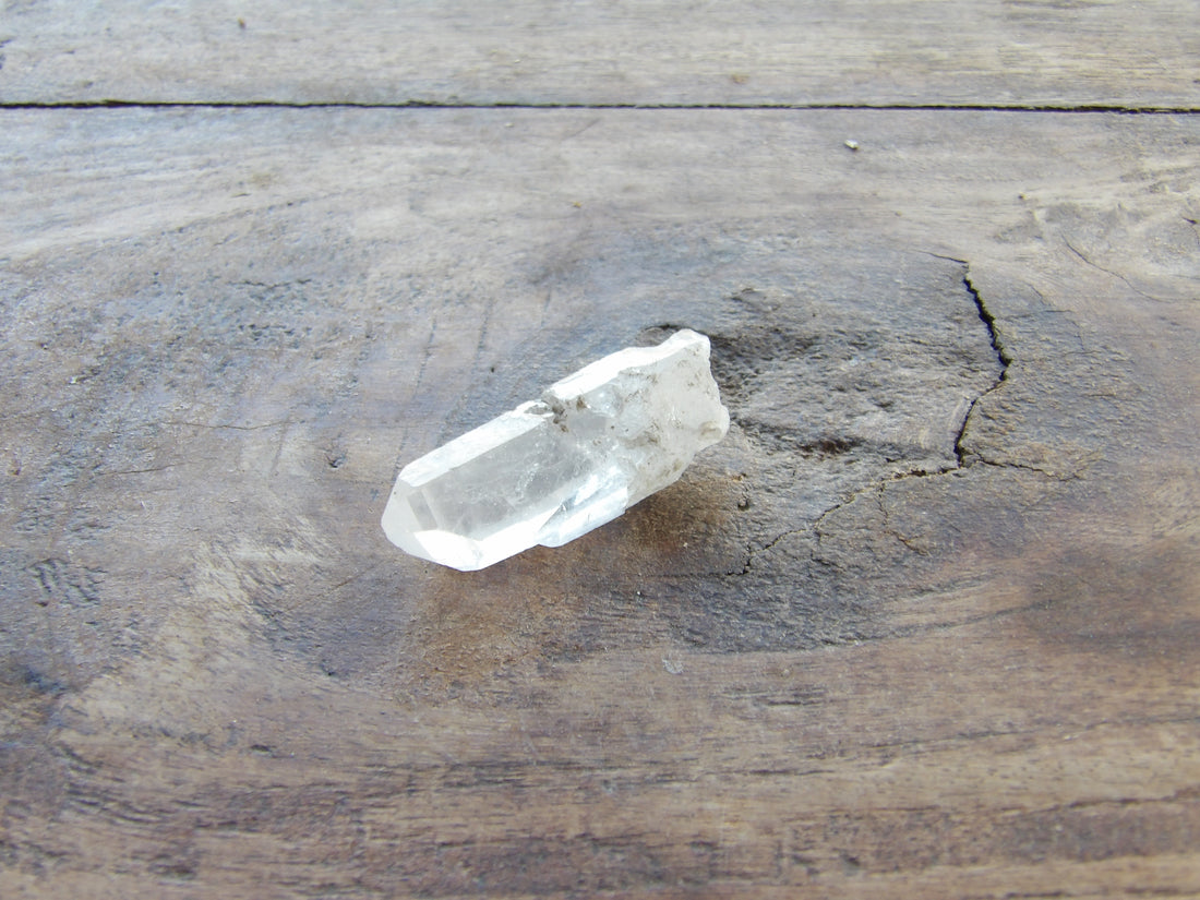 Clear quartz point for meditation Sedona charged