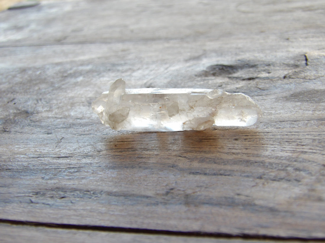Sedona charged clear quartz point- self healed