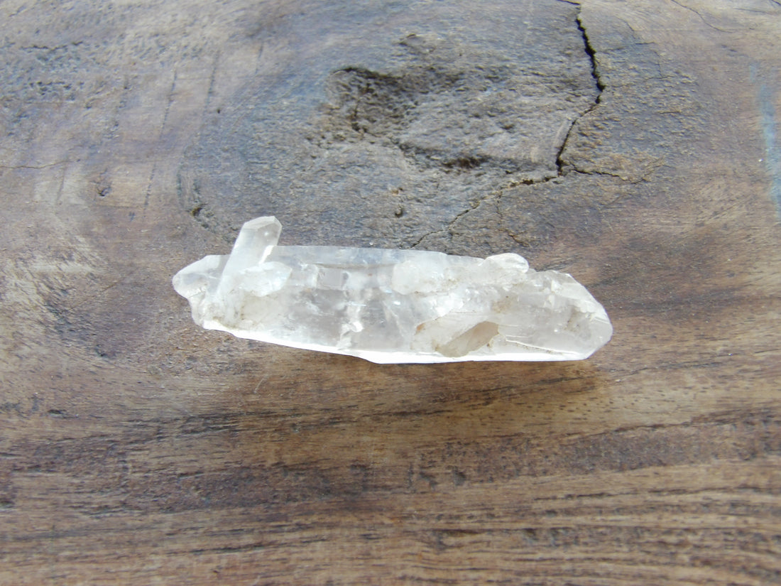 Sedona charged clear quartz point unique formation